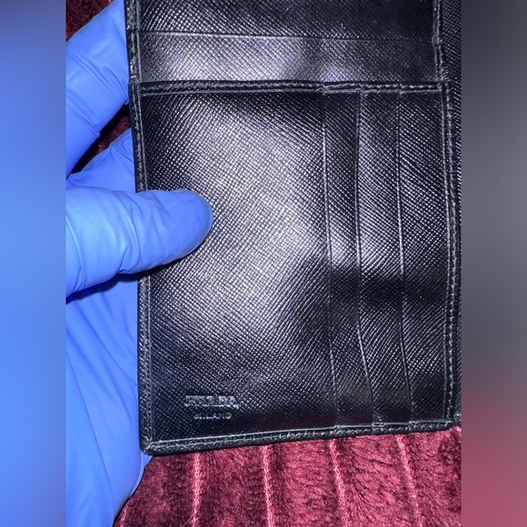 Prada Saffiano Leather Tri-Fold Wallet - Picture 9 of 10